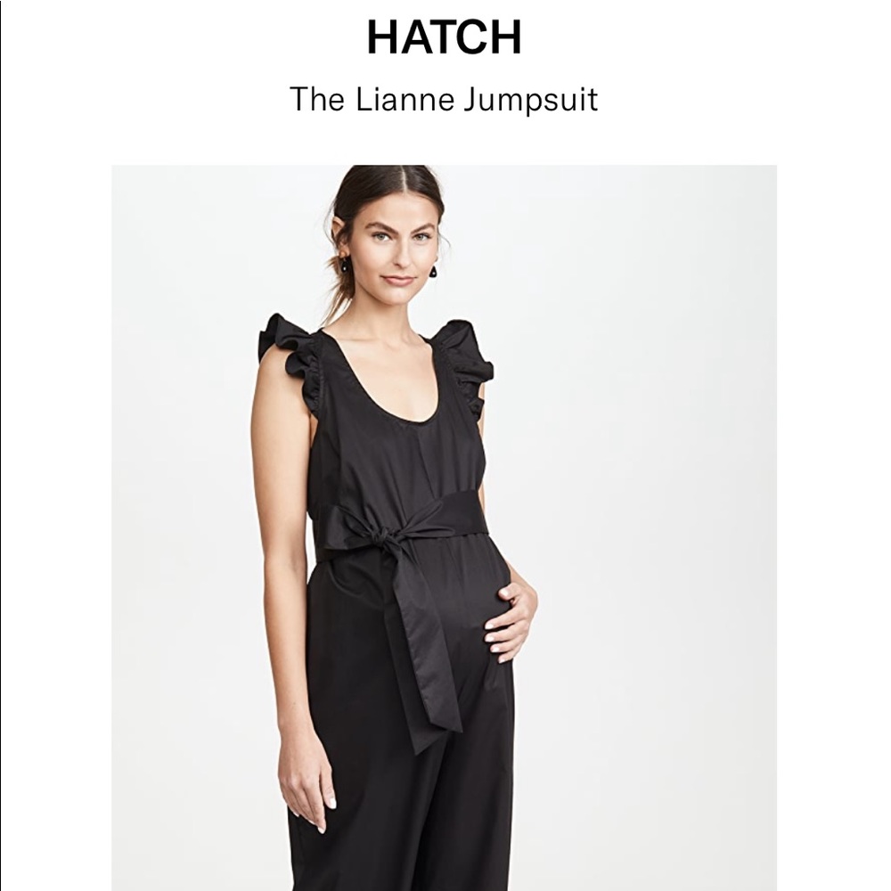 Hatch Lianne Jumpsuit Black sz 2